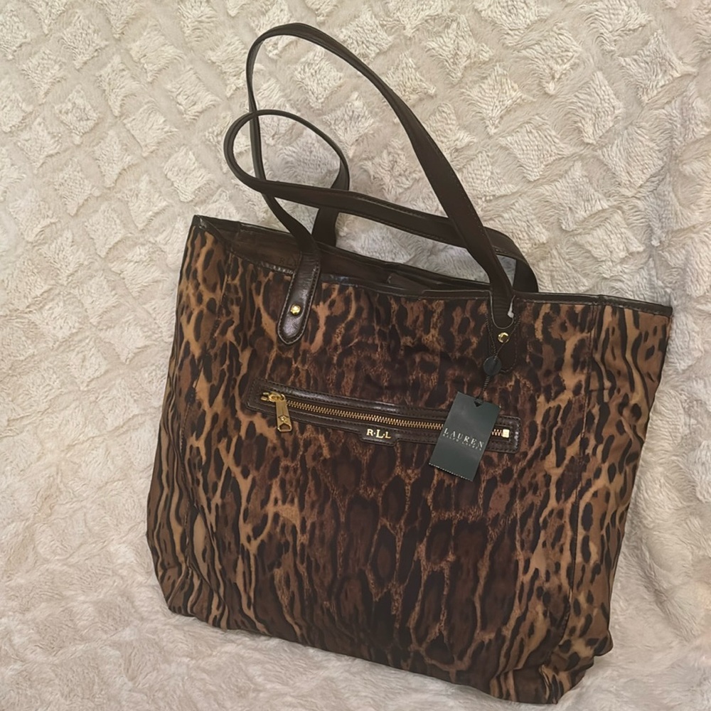 Ralph Lauren Medium sized tote- Cheetah Print